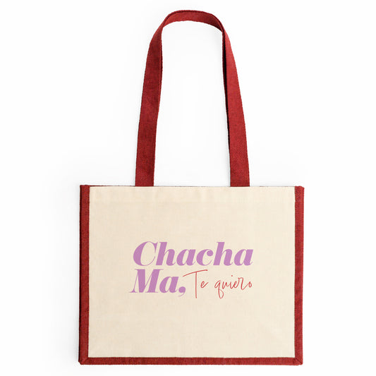 Bolso ¨Chacha Ma, Te quiero" Rojo