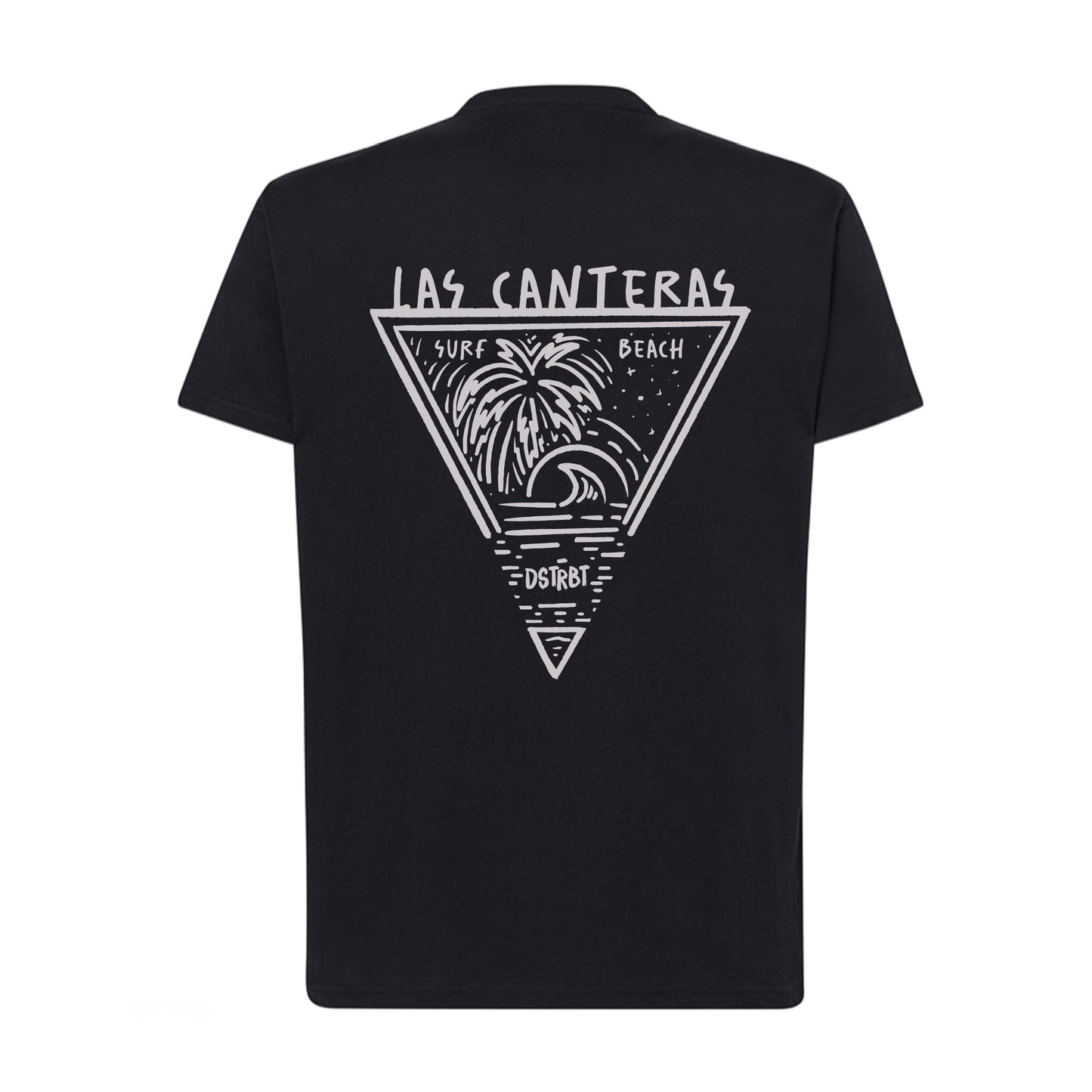 Camiseta Regular Negra "Las Canteras"