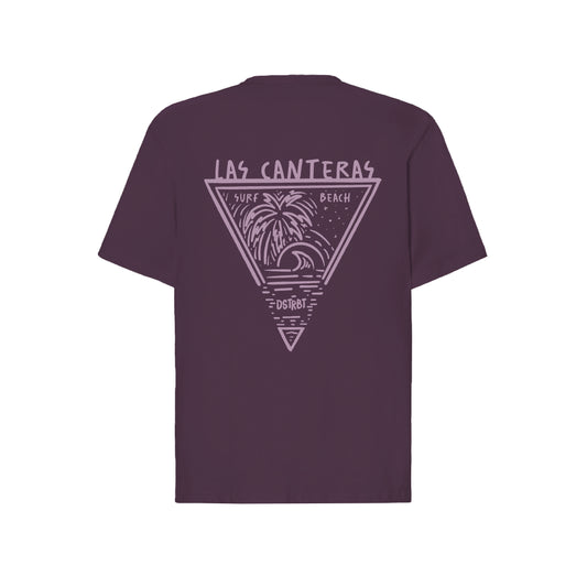 Camiseta Oversize Morada " Las Canteras"