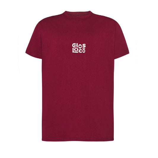 Camiseta corte regular burdeos "Chos loco" Opción 2