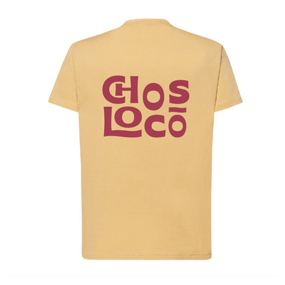Camiseta corte regular amarilla "Chos loco"