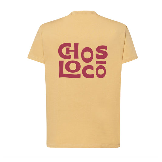 Camiseta corte regular amarilla "Chos loco"