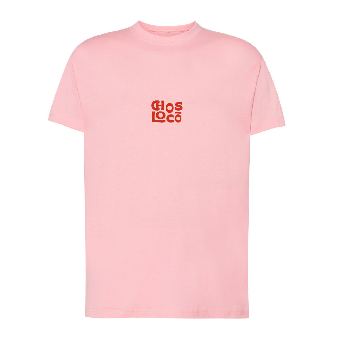 Camiseta corte regular rosa "Chos loco" Opción 3