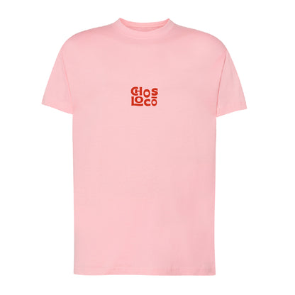 Camiseta corte regular rosa "Chos loco" Opción 3