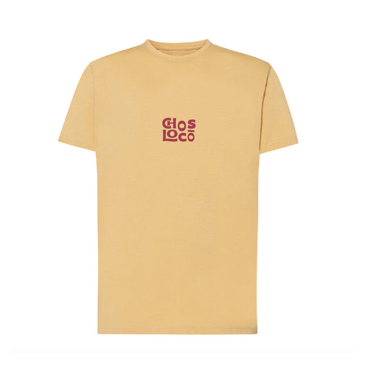 Camiseta corte regular amarilla "Chos loco"