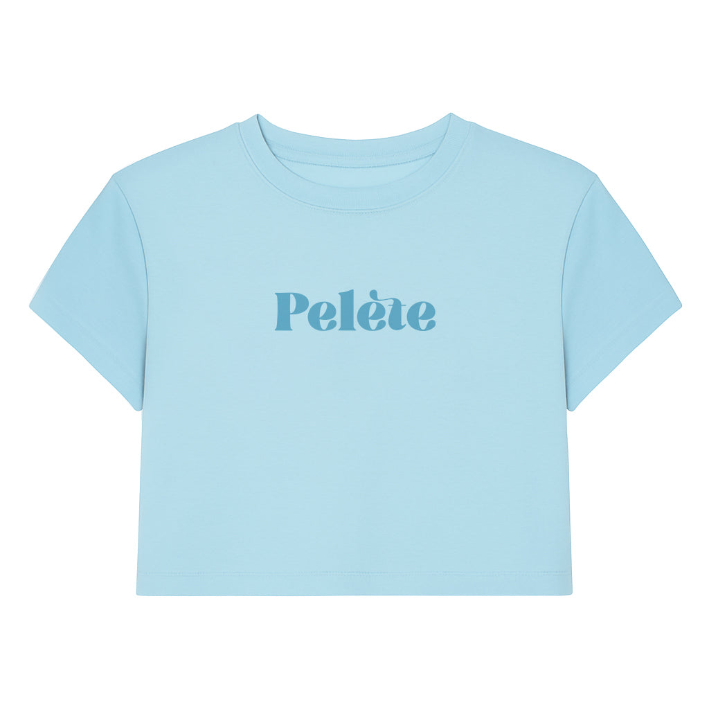 Crop Top Regular Azul "Pelete"