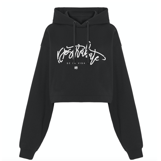 Sudadera Crop NG "Destrábate de la vida"