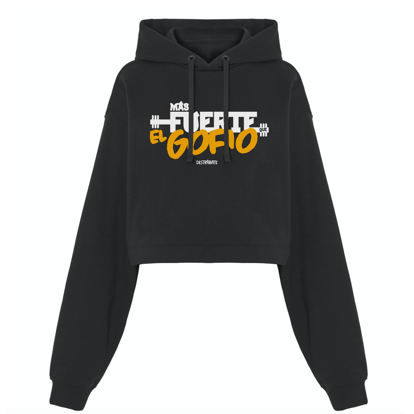 Sudadera crop ng "Más fuerte que el gofio"
