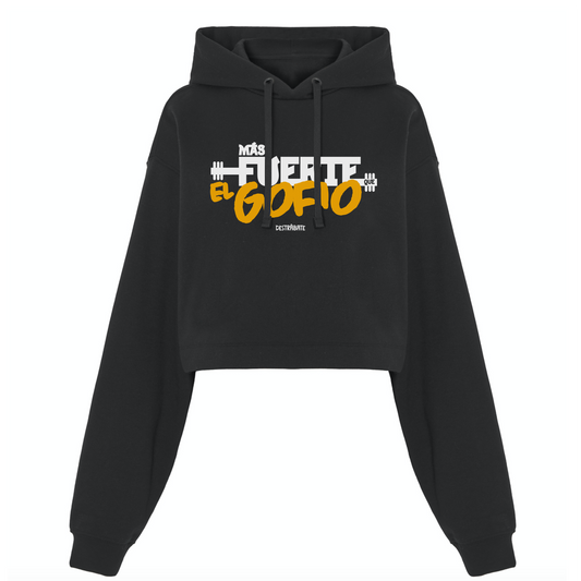 Sudadera crop ng "Más fuerte que el gofio"