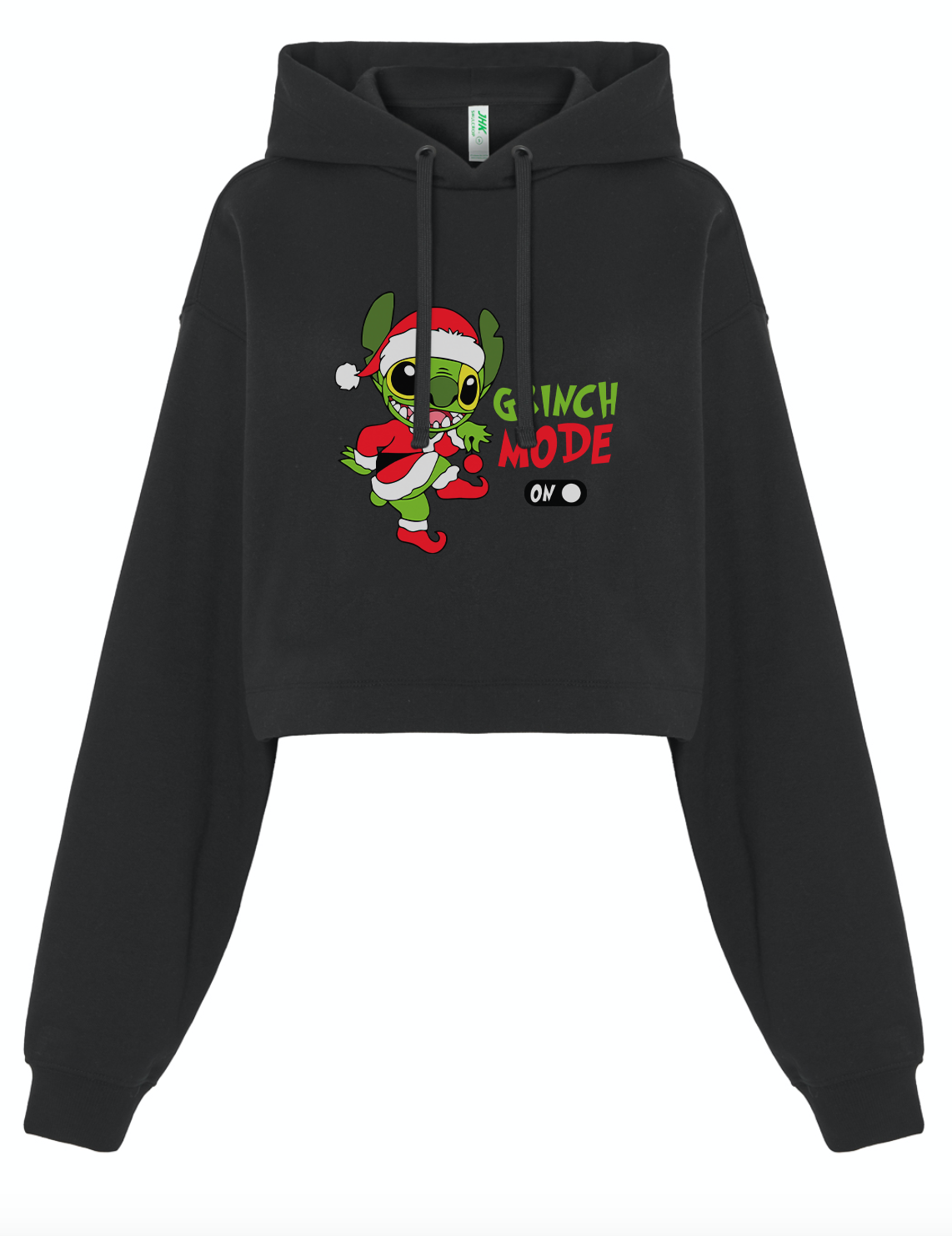 Sudadera crop ng ''Stitch/Grinch Mode ON''