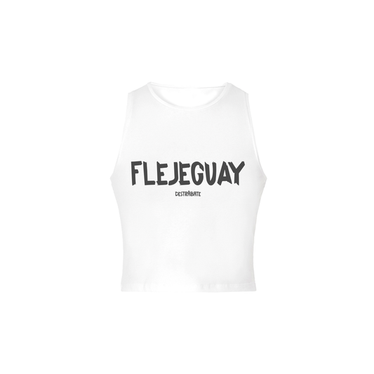Top sin mangas bl "Fleje guay"