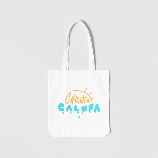 Totebag blanca ''Chiquita calufa"