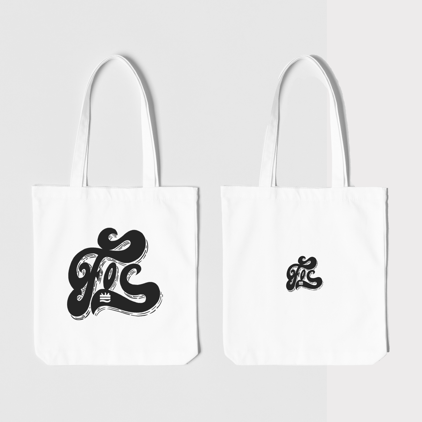 Totebag blanca ''Fos" Opción 3