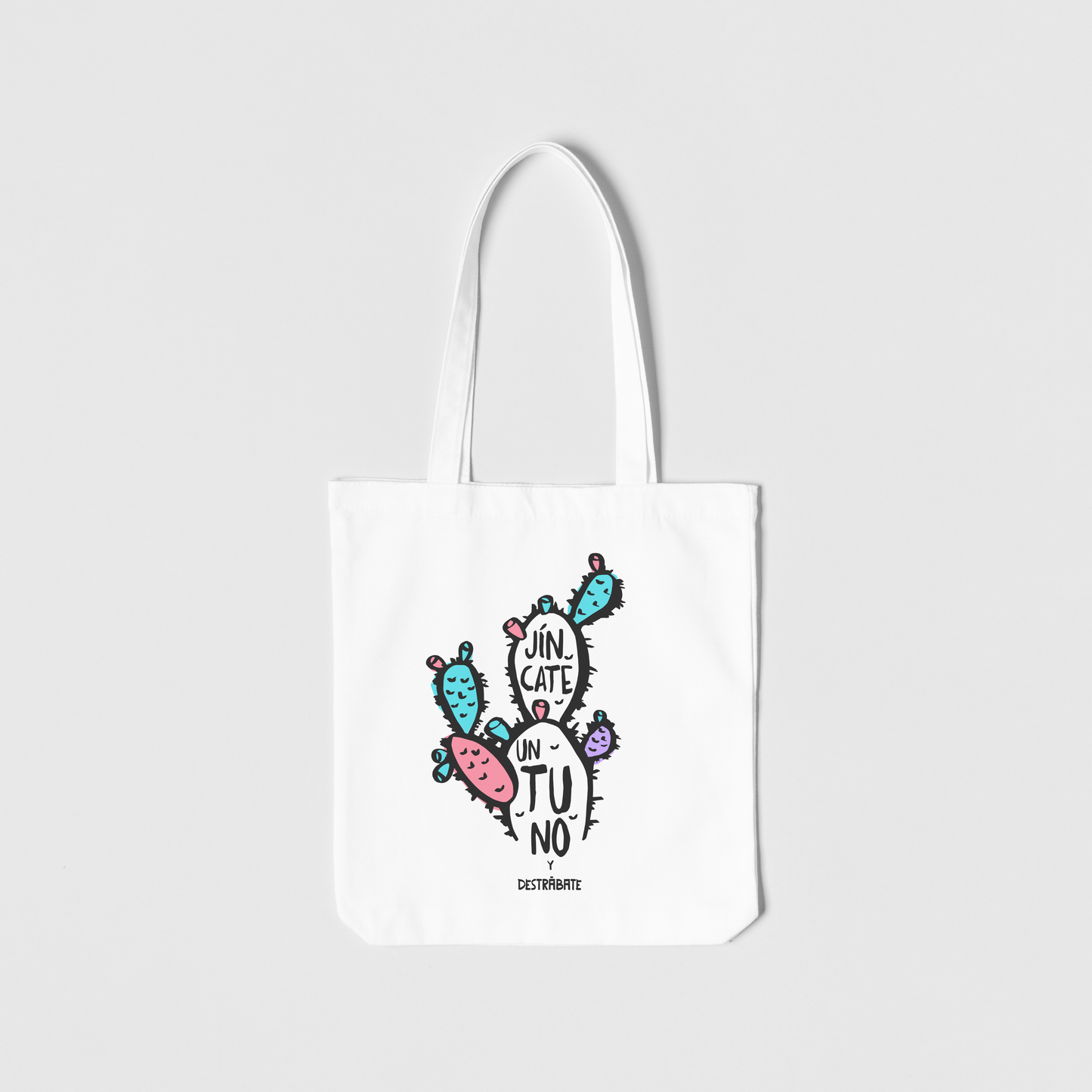 Totebag blanca ''Jíncate un tuno''