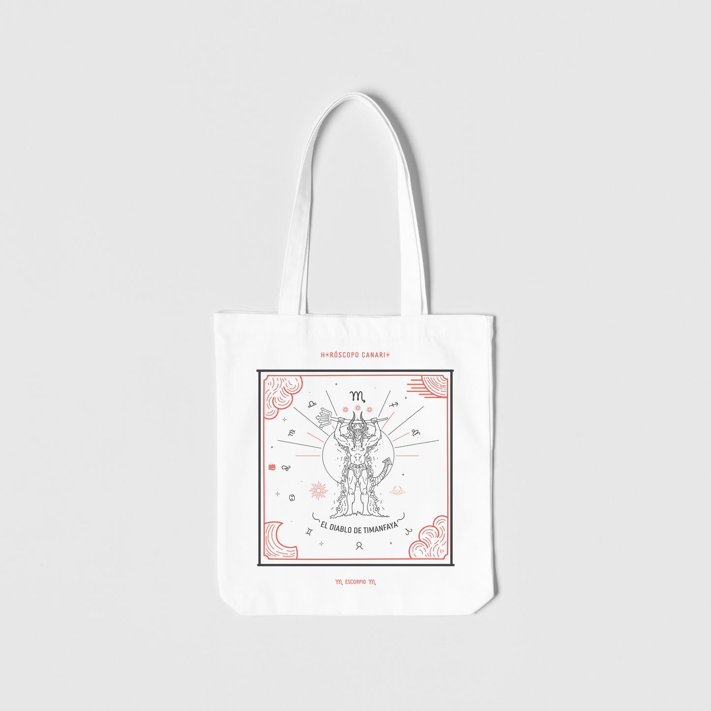 Totebag BL Horóscopo Canario "Diablo de Timanfaya" (Escorpio)