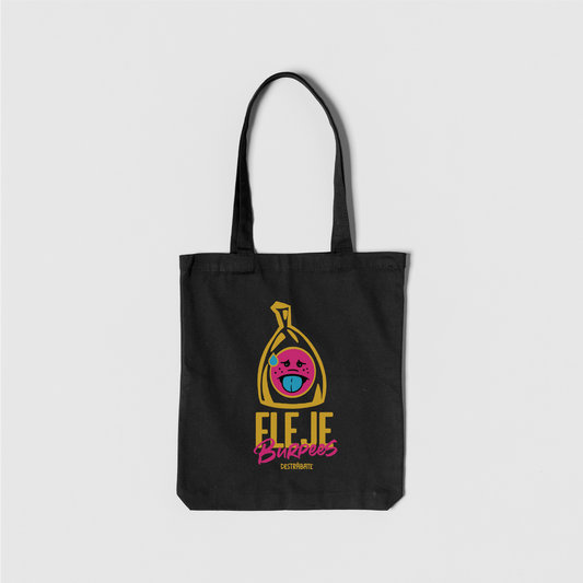 Totebag negro ''Fleje burpees"