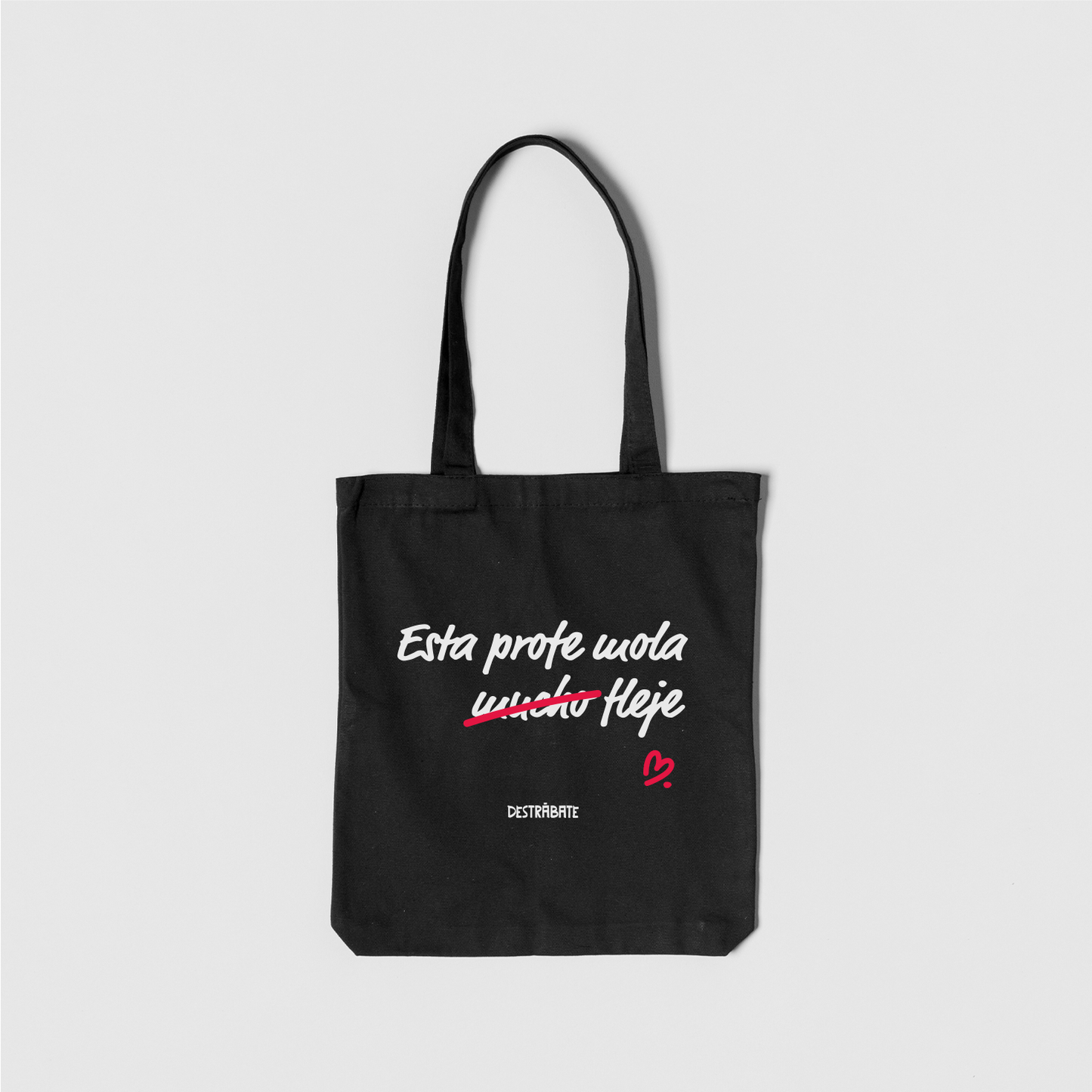 Totebag negra ''Este profe mola fleje''