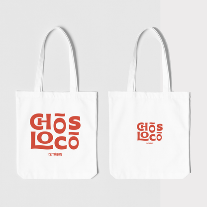 Totebag blanca ''Chos loco"