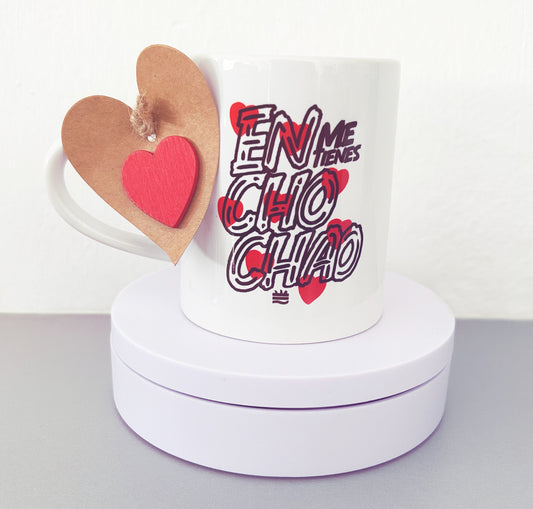 Taza asa corazón ''Enchochao''