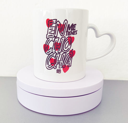 Taza asa corazón ''Enchochá''