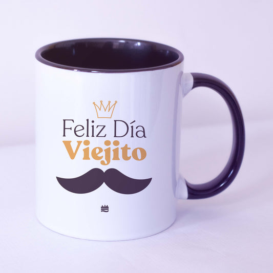 Taza ''Feliz día viejito''