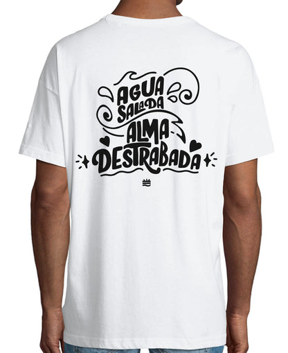 Camiseta oversize bl ''Agua salada, alma destrabada''