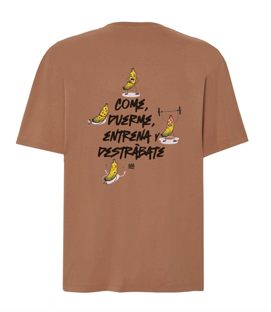 Camiseta oversize MR ''Come, duerme, entrena y destrábate''