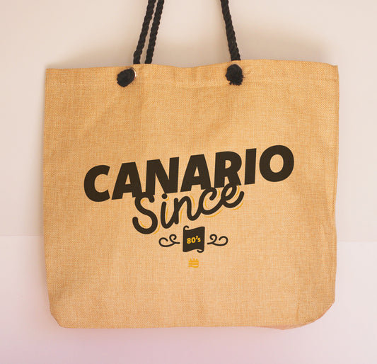 Bolso lino ''Canario Since 80s, 90s, 00s''