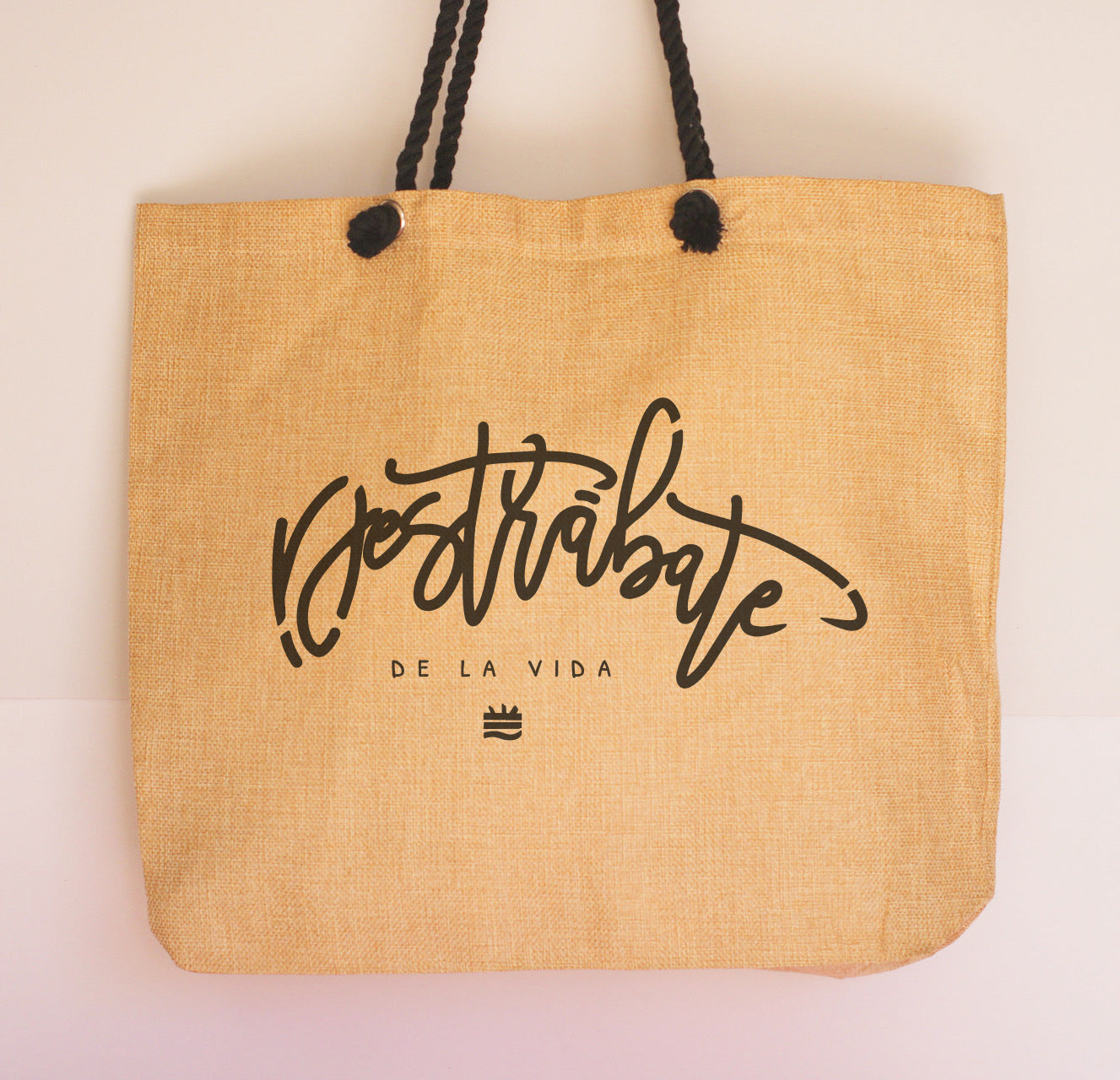 Bolso lino ''Destrábate de la vida''