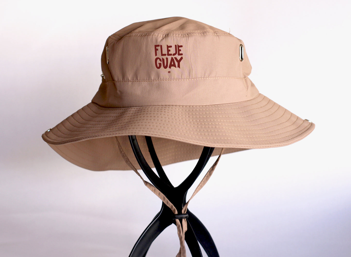 Gorro cuerda beige ''Flejeguay''